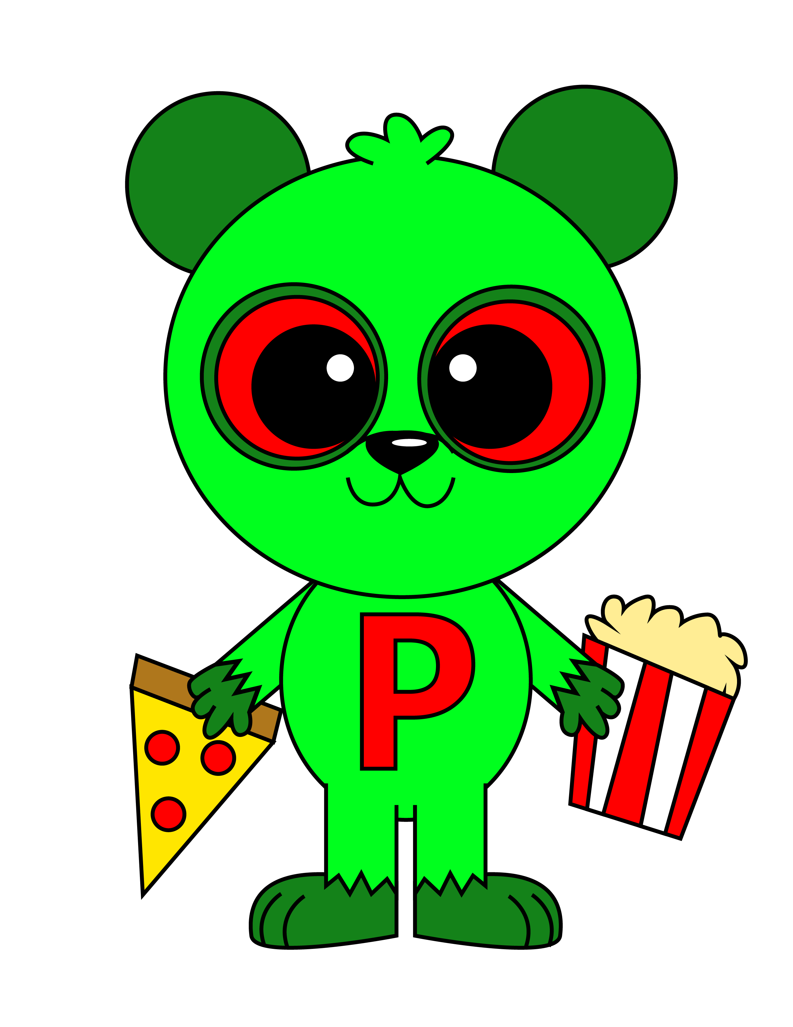Letter Critter P